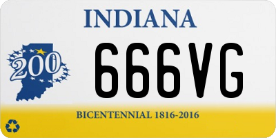 IN license plate 666VG