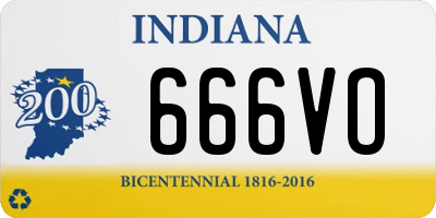 IN license plate 666VO