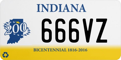 IN license plate 666VZ