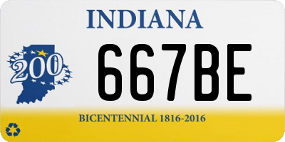 IN license plate 667BE