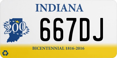 IN license plate 667DJ