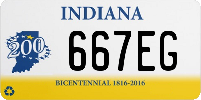 IN license plate 667EG