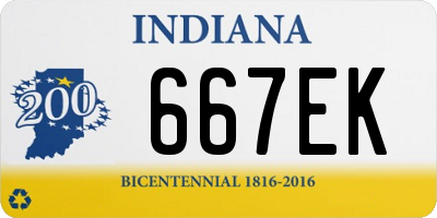 IN license plate 667EK