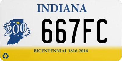 IN license plate 667FC