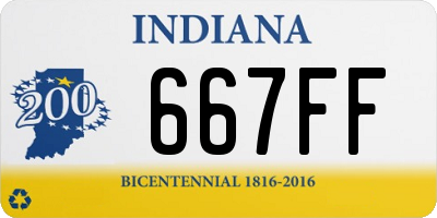 IN license plate 667FF