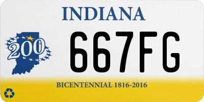 IN license plate 667FG