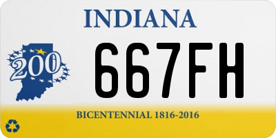 IN license plate 667FH