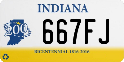 IN license plate 667FJ