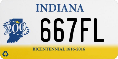 IN license plate 667FL