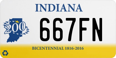 IN license plate 667FN