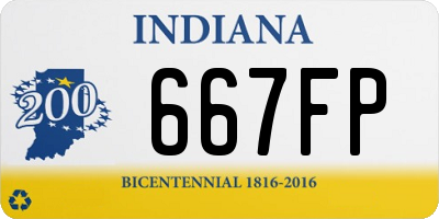 IN license plate 667FP