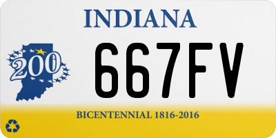 IN license plate 667FV