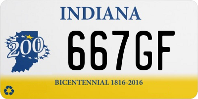 IN license plate 667GF