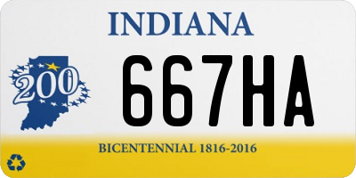 IN license plate 667HA