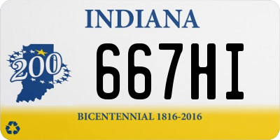 IN license plate 667HI