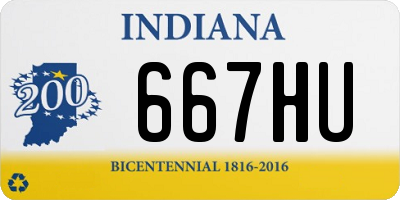 IN license plate 667HU