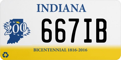 IN license plate 667IB