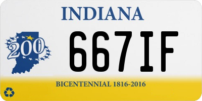 IN license plate 667IF