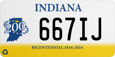 IN license plate 667IJ