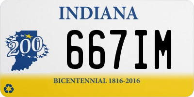 IN license plate 667IM