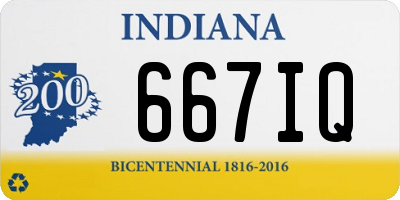 IN license plate 667IQ