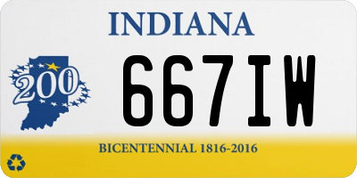 IN license plate 667IW