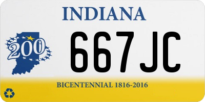 IN license plate 667JC