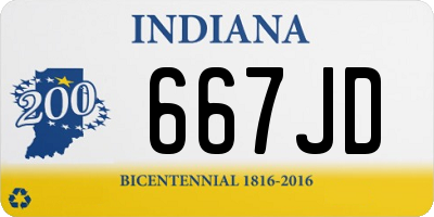 IN license plate 667JD