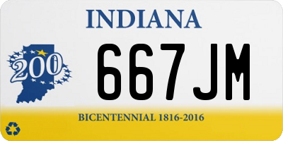 IN license plate 667JM