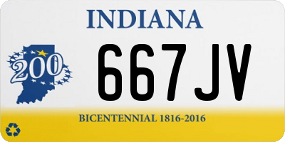 IN license plate 667JV