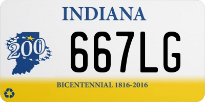 IN license plate 667LG