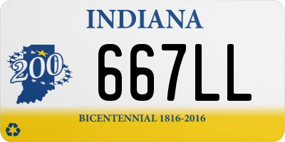 IN license plate 667LL