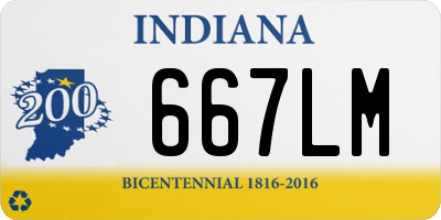 IN license plate 667LM