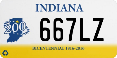 IN license plate 667LZ