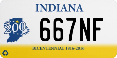 IN license plate 667NF