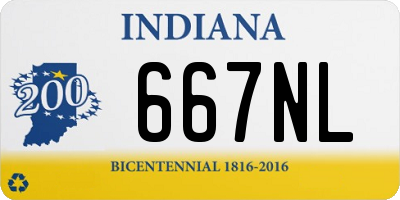 IN license plate 667NL