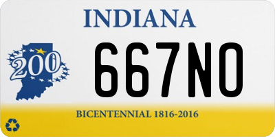 IN license plate 667NO