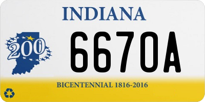 IN license plate 667OA