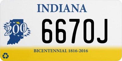 IN license plate 667OJ
