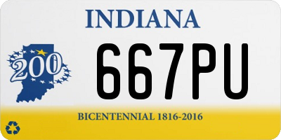 IN license plate 667PU