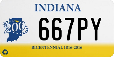 IN license plate 667PY