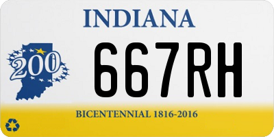 IN license plate 667RH
