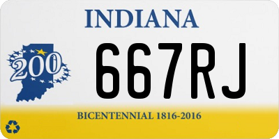 IN license plate 667RJ