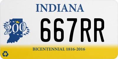 IN license plate 667RR