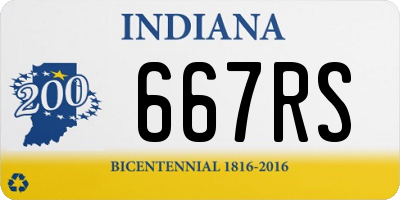 IN license plate 667RS