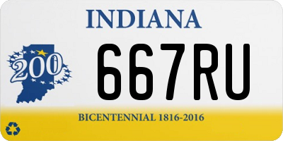 IN license plate 667RU