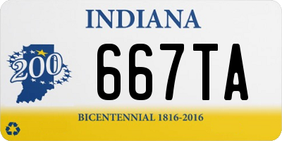 IN license plate 667TA