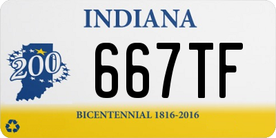 IN license plate 667TF