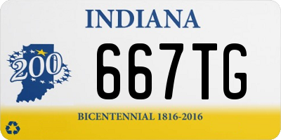 IN license plate 667TG