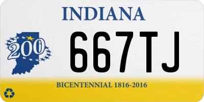 IN license plate 667TJ